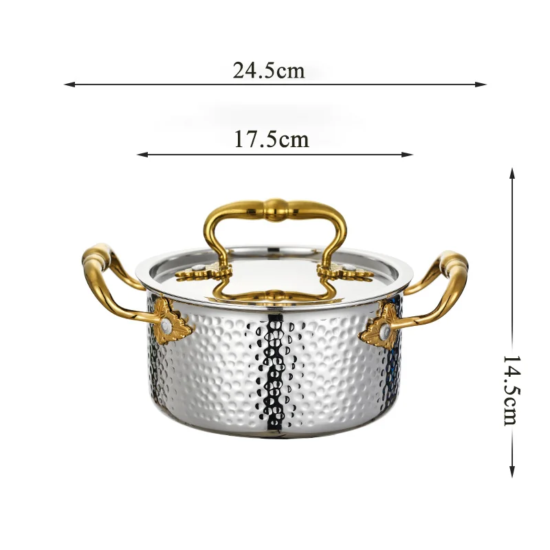 

304 Stainless Steel Single Small Hot Pot, Household Self-Help Induction Cooker, One Person One Pot