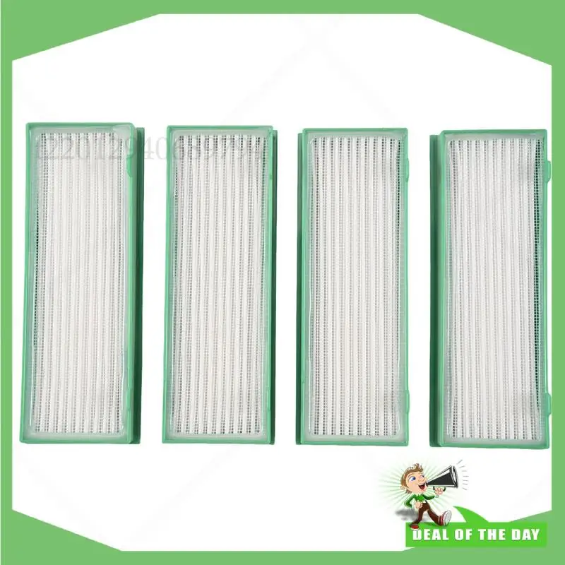 -ABPO 4 مرشحات مناسبة للمكانس الكهربائية Vorwerk Kobold VR200 وVR300 Robot لصندوق الغبار للمكنسة الكهربائية