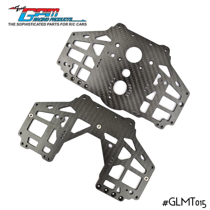 GPM Carbon Fiber Center Gear Box Chassis Side Panels for LOSI 1/8 LMT SOLID AXLE 4WD MONSTER TRUCK LOS04022