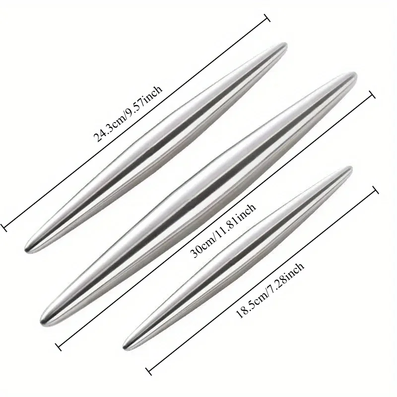 1Pc Stainless Steel Rolling Pi - Kitchen Roller Baking ulasan dan harga