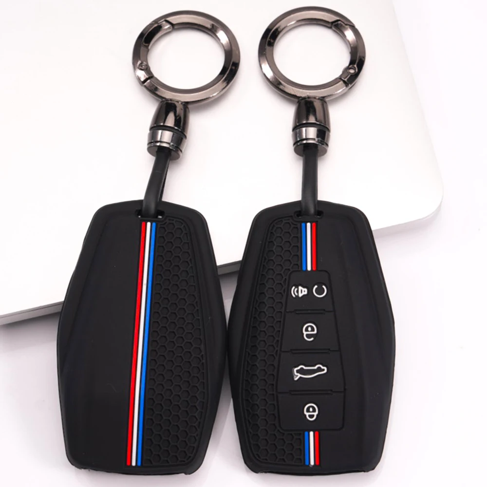 Protective Key Cover With Lanyard For Geely Coolray Emgrand GT GS S Monjaro Atlas Pro Azkarra Okavango Tugella Atlas GL Flexible
