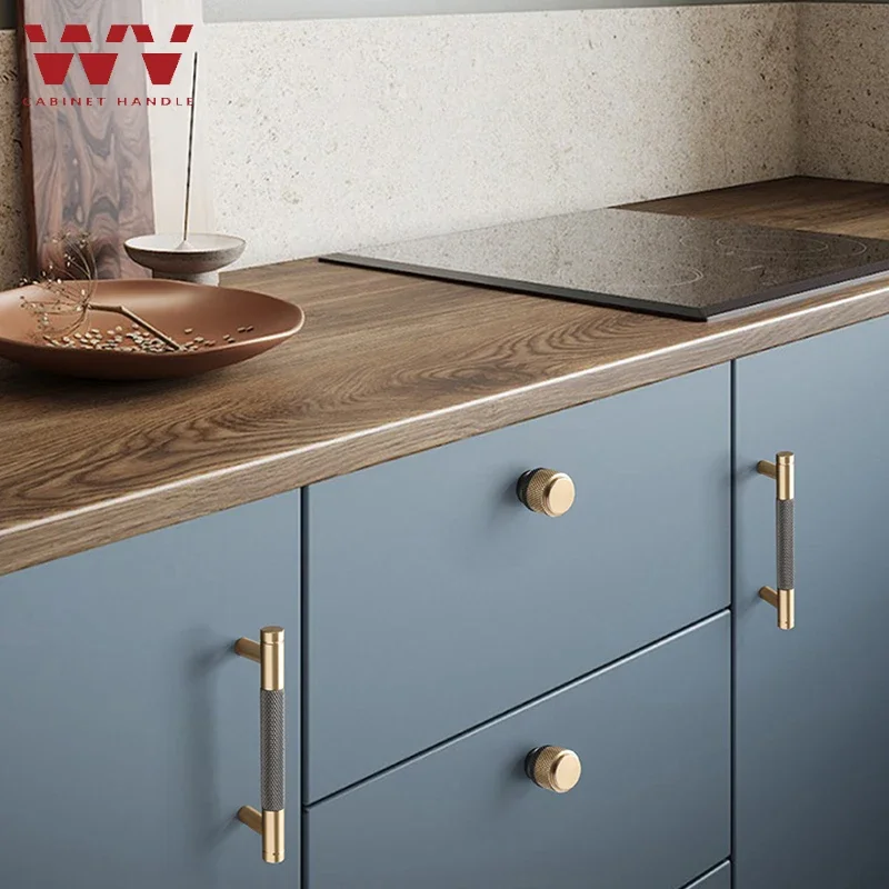 

YM Modern Style Gold Drawer Knobs T bar Handle Bathroom Pulls Kitchen Cabinet Door Handle Pull Black