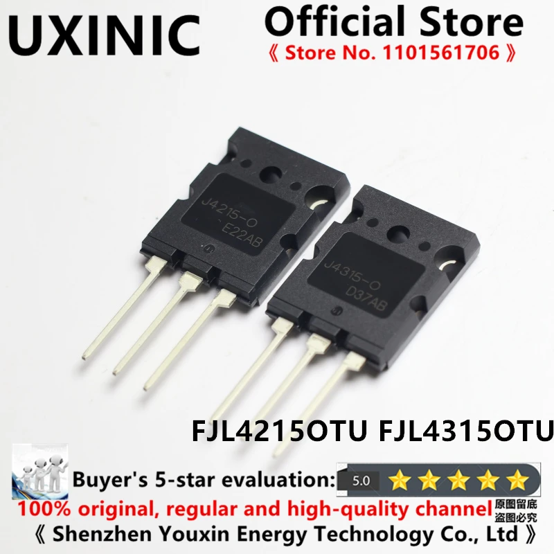 UXINIC 100%   New Imported OriginaI  FJL4215OTU J4215-O FJL4315OTU J4315-O TO-3P NPN+PNP Transistor