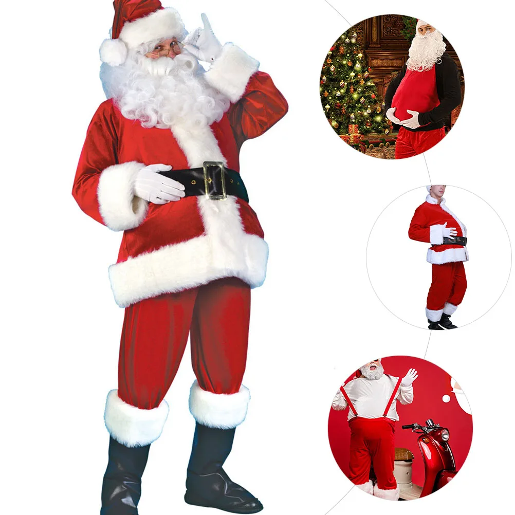 

Christmas Santa Fake Belly Prop Lightweight Santa Claus Belly Costume Cosplay Xmas Party Accessory Xmas Party Costume