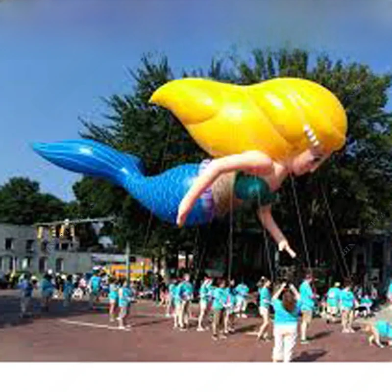 

Helium Balloon Show Parade Inflatable Mermaid Character Amusement Park Display Decoration Amazing Party