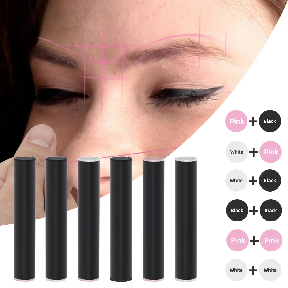 

Набор для разметки бровей: 30+30 метров цветной линии для позиционирования бровей, нити для разметки, линейка для идеальных бровей