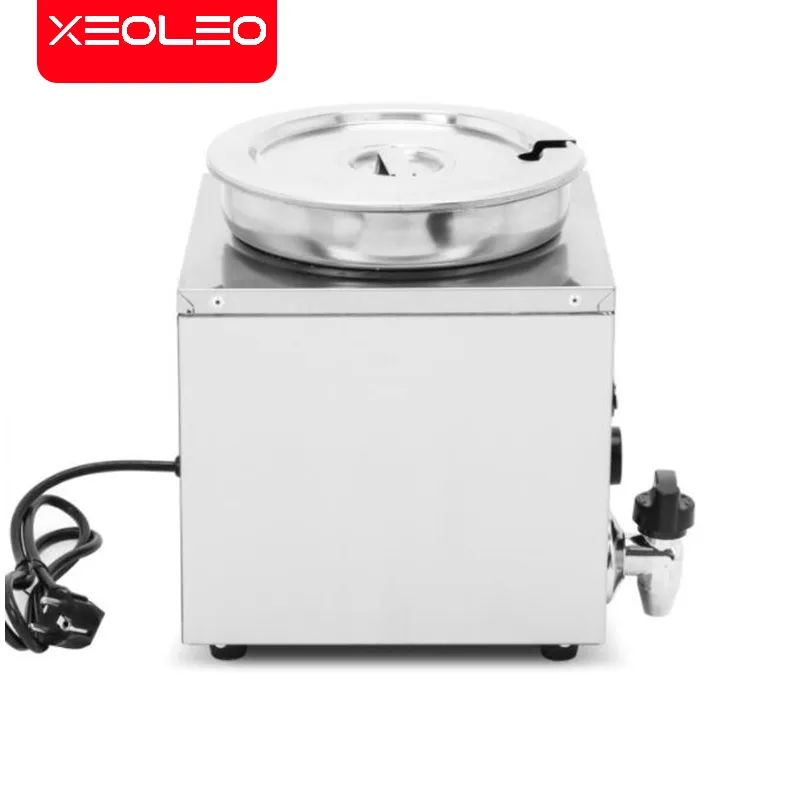 XEOLEO Commercial Single Pan Bain Marie Soup Warmer Chocolate Melting Stainless Steel Electric Hotel Buffet Canteen Equipment