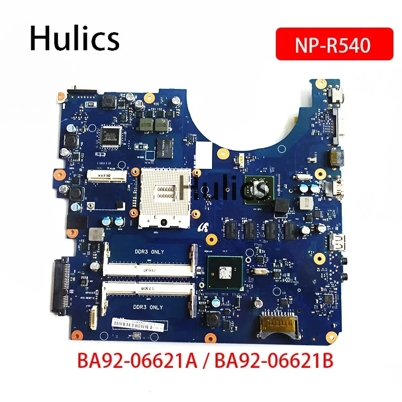 Hulics Used BA92-06621A BA92-06621B Laptop Motherboard For Samsung NP-R540 R540 DDR3 Main Board