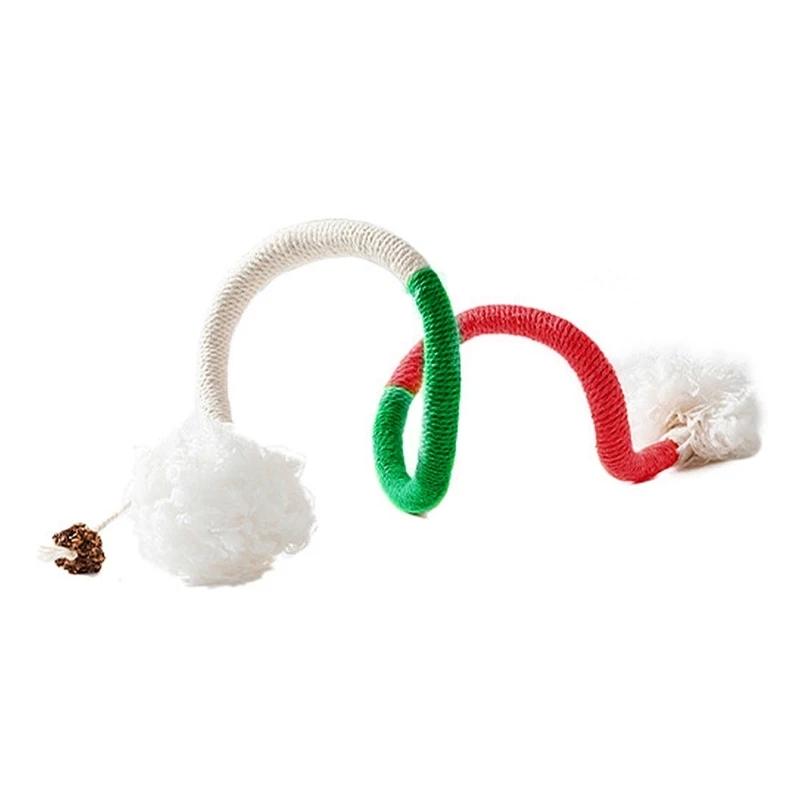 Cotton Rope Chewing Toy for Cats Teasing Cats Indoor Exercise Entertainment Toy