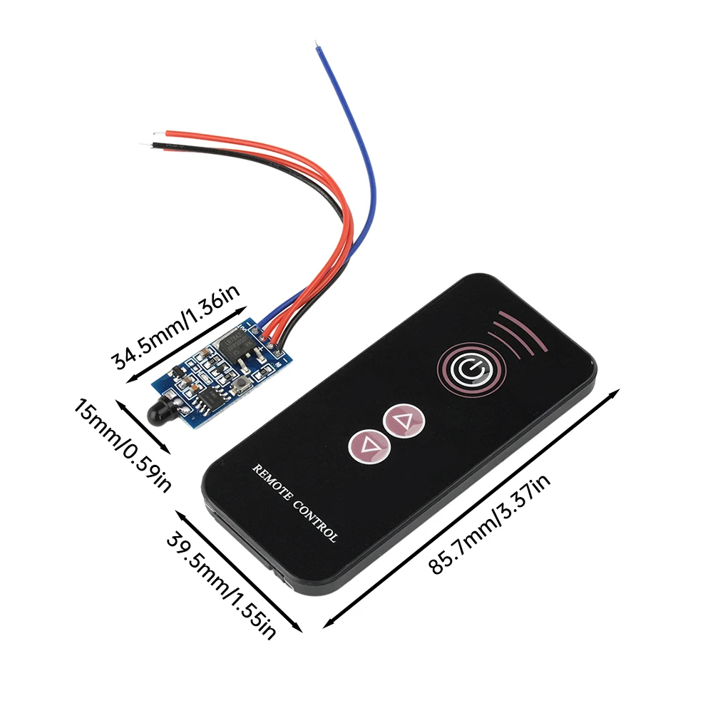 30W DC5-24V Infrared RF Signal Transmitter Receiver Module IR Remote Switch PWM Dimming Module Wireless LED Driver Switch Module