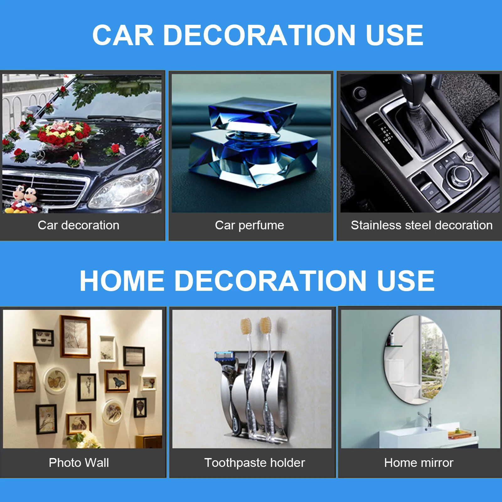 

20Pcs Double Sided Tape Pads Transparent Self Adhesive Removable Mounting Tape for Home Office Glass Plastic Metal Wood