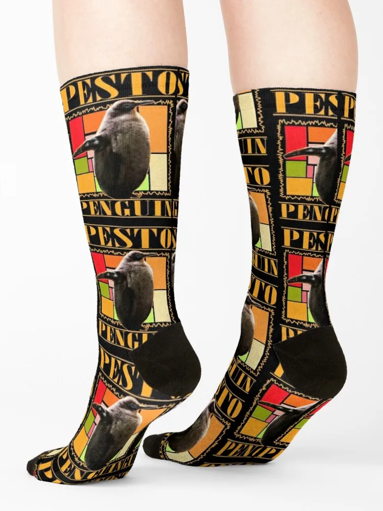 Pesto Penguin King Penguin Socks loose happy hip hop luxe Men's Socks Women's
