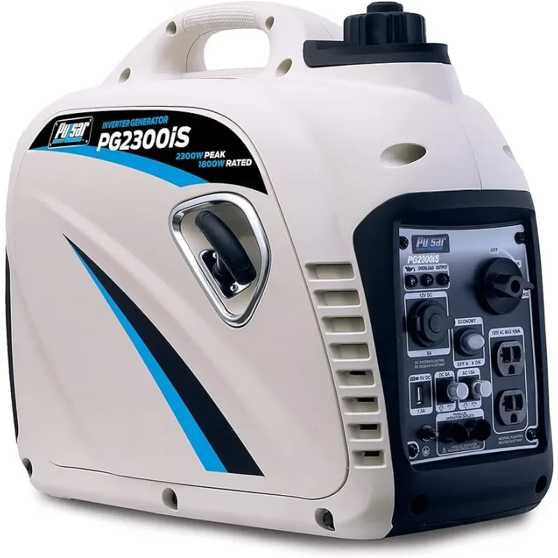 2,300W Portable Super Quiet Gas-Powered Inverter Generator with USB Outlet & Parallel Capability, CARB Compliant