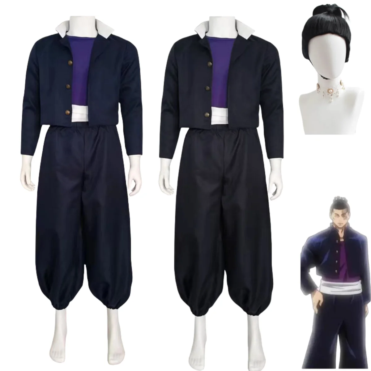 Anime Jujutsu Kaisen Todo Aoi Cosplay fantasia, uniforme escolar, calças Kendo, uniformes de Halloween, terno carnaval masculino, peruca para adulto