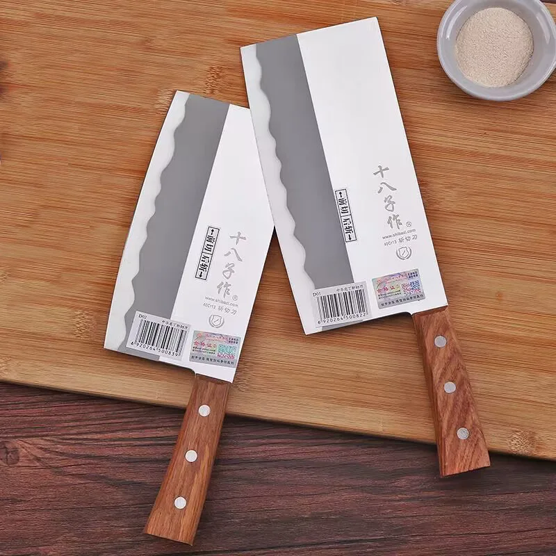 

Chinese Kitchen Chef Knives Wood Handle Meat Fruit Vegetable Fish Butcher Knife Japan Cleaver High Carbon Knives Cleaver Knife