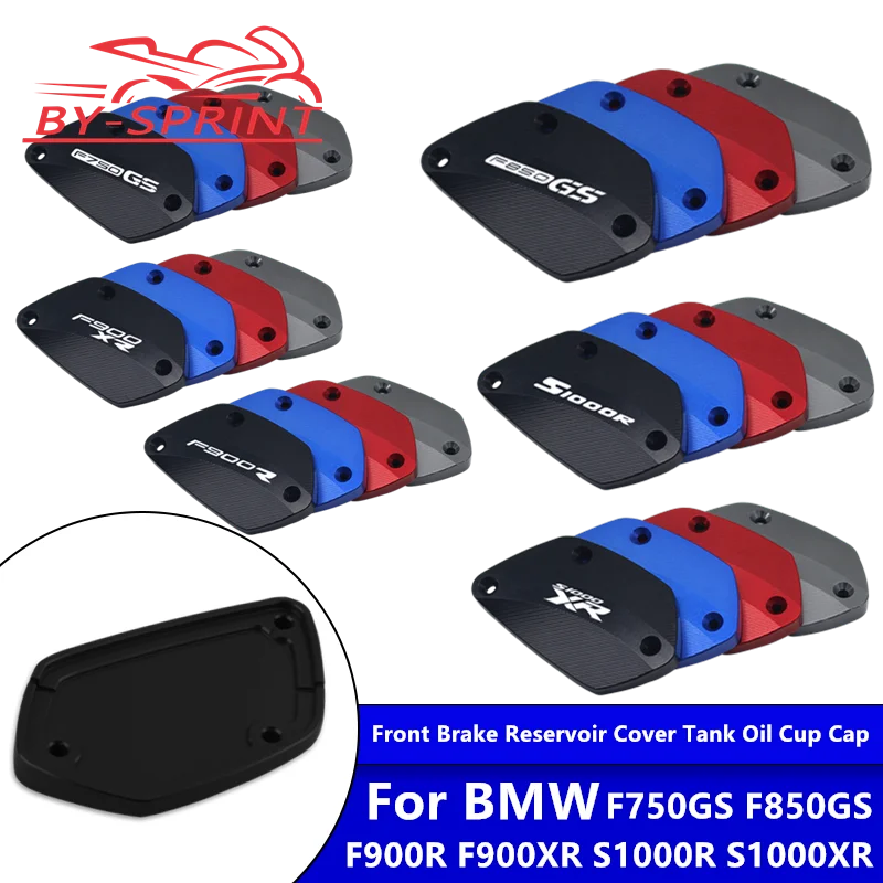 

New For BMW S1000R S1000XR F900R F900XR F750GS F850GS Motorcycle CNC Front Brake Reservoir Fluid Tank Cover Oil Cup Cap Parts