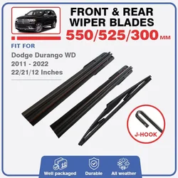 Front & Rear Wipers Blades Set For Dodge Durango WD 2011 - 2022 SRT Windshield Windscreen Accessories Window Silicone Original