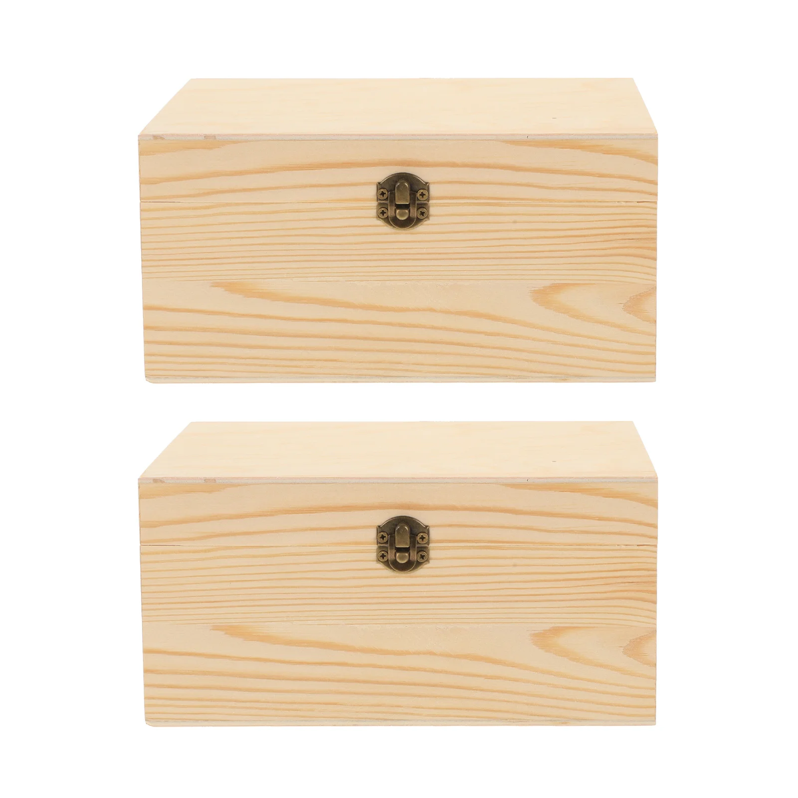 

2 шт. прямоугольная шкатулка для драгоценностей, небольшой деревянный футляр для хранения серег, ожерелий, браслетов, органайзер, декоративная коробка для путешествий