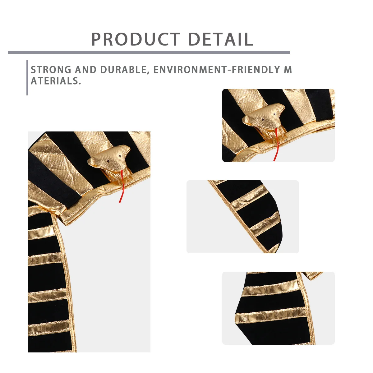 

Egyptian Hat Halloween Cosplay Costume Accessories for Adults Long Lasting Use Festive Party Decorations Egyptian Headdress