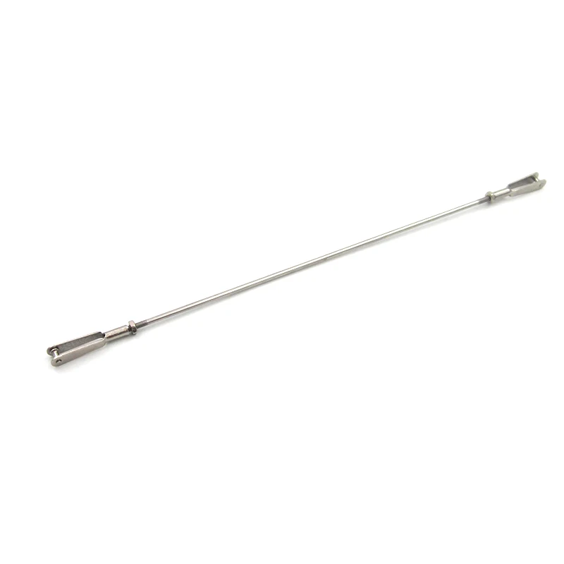 M2*L100-300mm Ball Head Buckle Stainless Steel Pull Rod Clevis Chuck Assembly Model Boat Servo Connection Part Tie Rod Link Rod