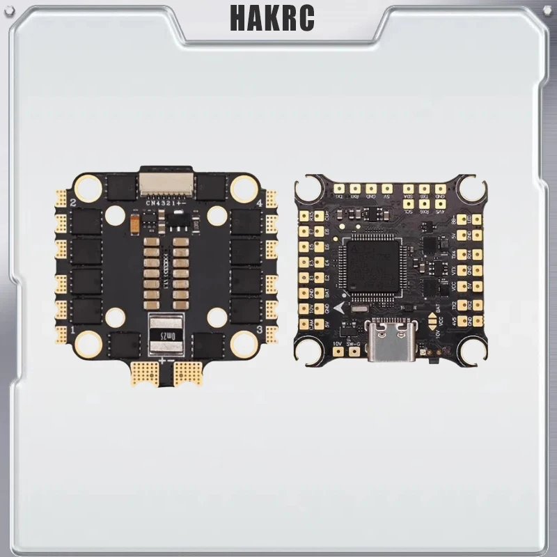 HAKRC F7 V2 Flight Controller Stack 8Bit/32Bit 55A/60A /65A 4in1 ESC 2-6S with Dshot300/600 For RC FPV Toothpick Cinewhoop Drone
