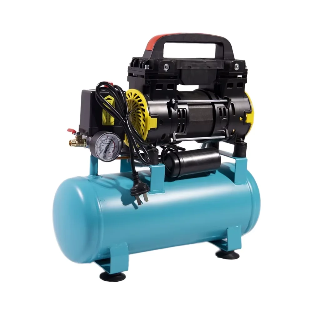 

High Quality 220V 1100W-9L Portable Industrial Oil-Free Air Compressor with Industrial Compressors