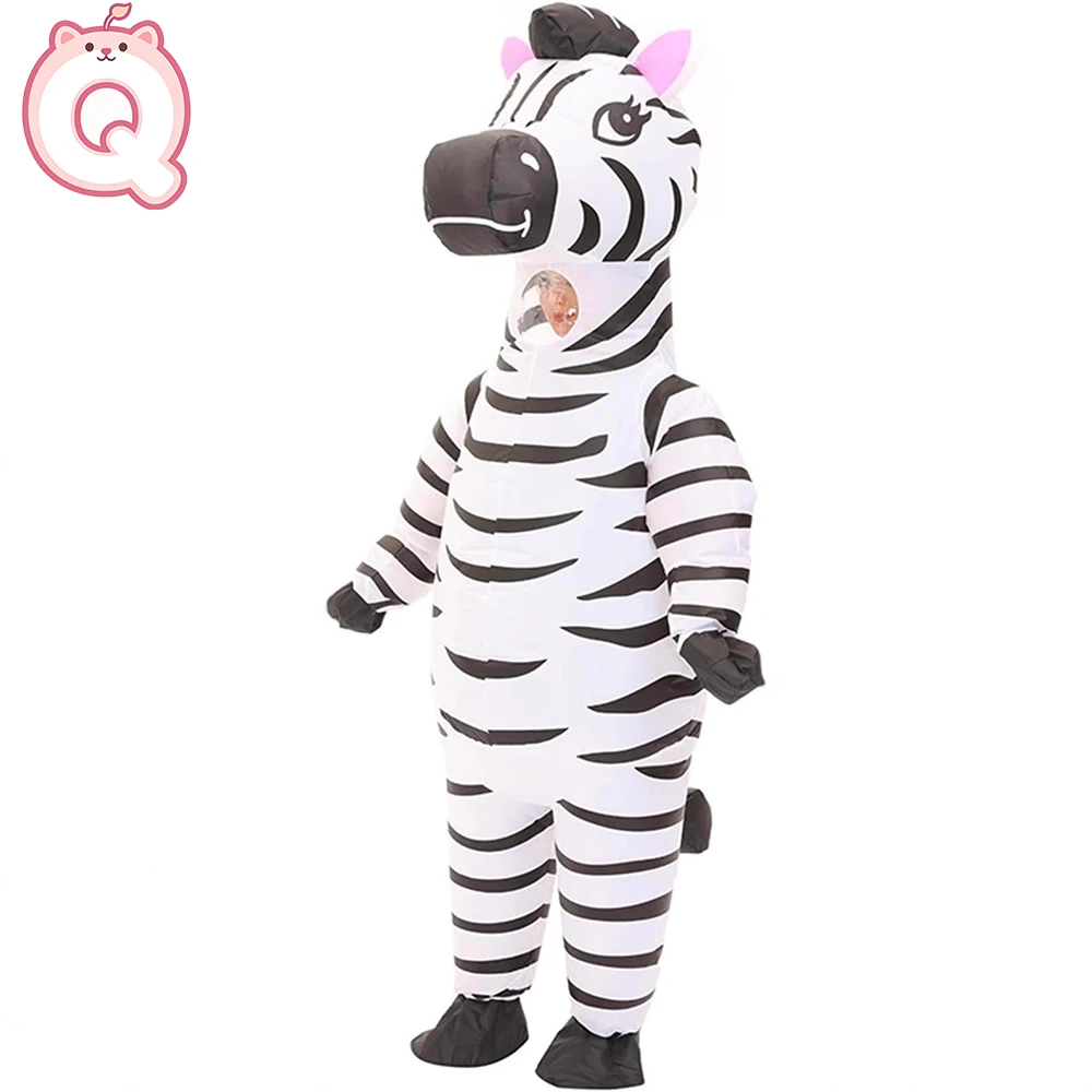 

Anime Party Zebra Cosplay Funny Inflatable Costume Easter Cartoon Prop Clothing Halloween Stage Walking Doll Performance Clothes