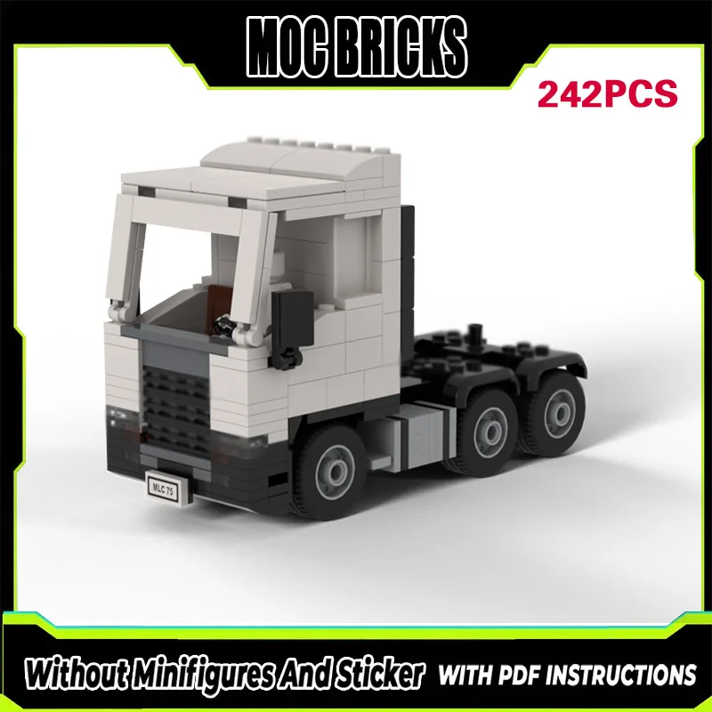 

Конструктор City Car Model MOC: Модульный грузовик-тягач R500 для дальних перевозок, технологичный подарок, набор для сборки, детские игрушки