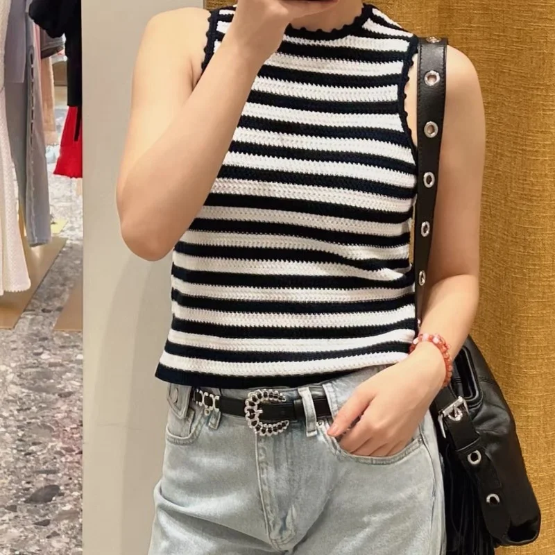   أوائل الخريف Bla الأبيض مخطط ort محبوك سترة مفتوحة Svel سترة Faionable Commute Sle المرأة متماسكة...