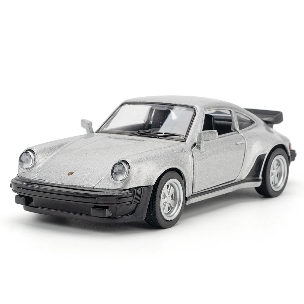 1:36 Porsche 911 Turbo 1978 Model Toy Cars Alloy Diecast AE86 Miniature Vehicles Doors Opened Pull Back Exquisite Interior Gifts