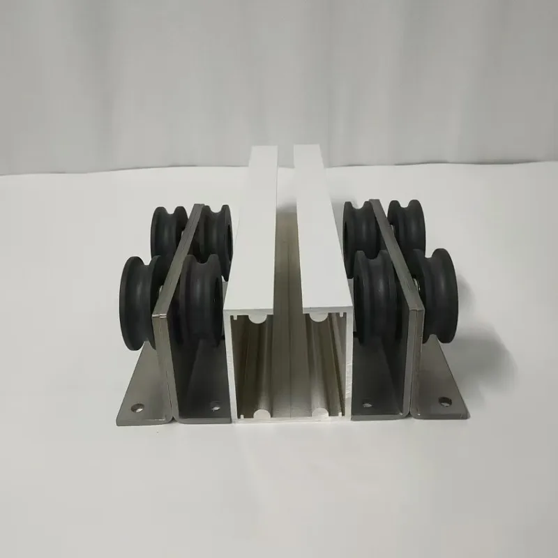 

4Mm thickened translational sun room sunroof guide rail pulley width 85mm large aluminum alloy ground slide pulley