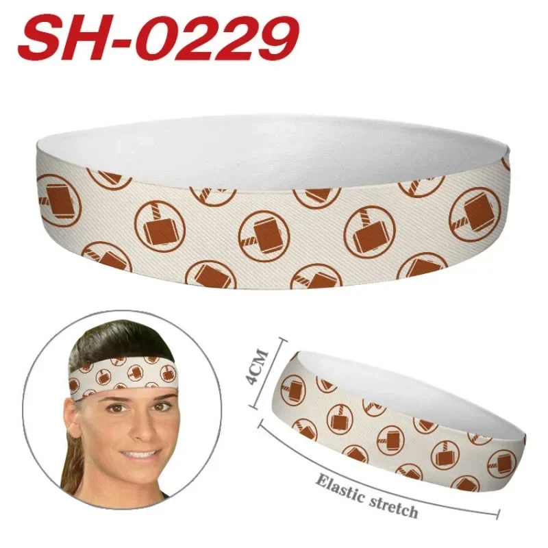 New Marvel Hair Band Anime Neighborhood Sports Sweat-absorbent Hair Band Running Fitness Forehead Protector Head Scarf Headband