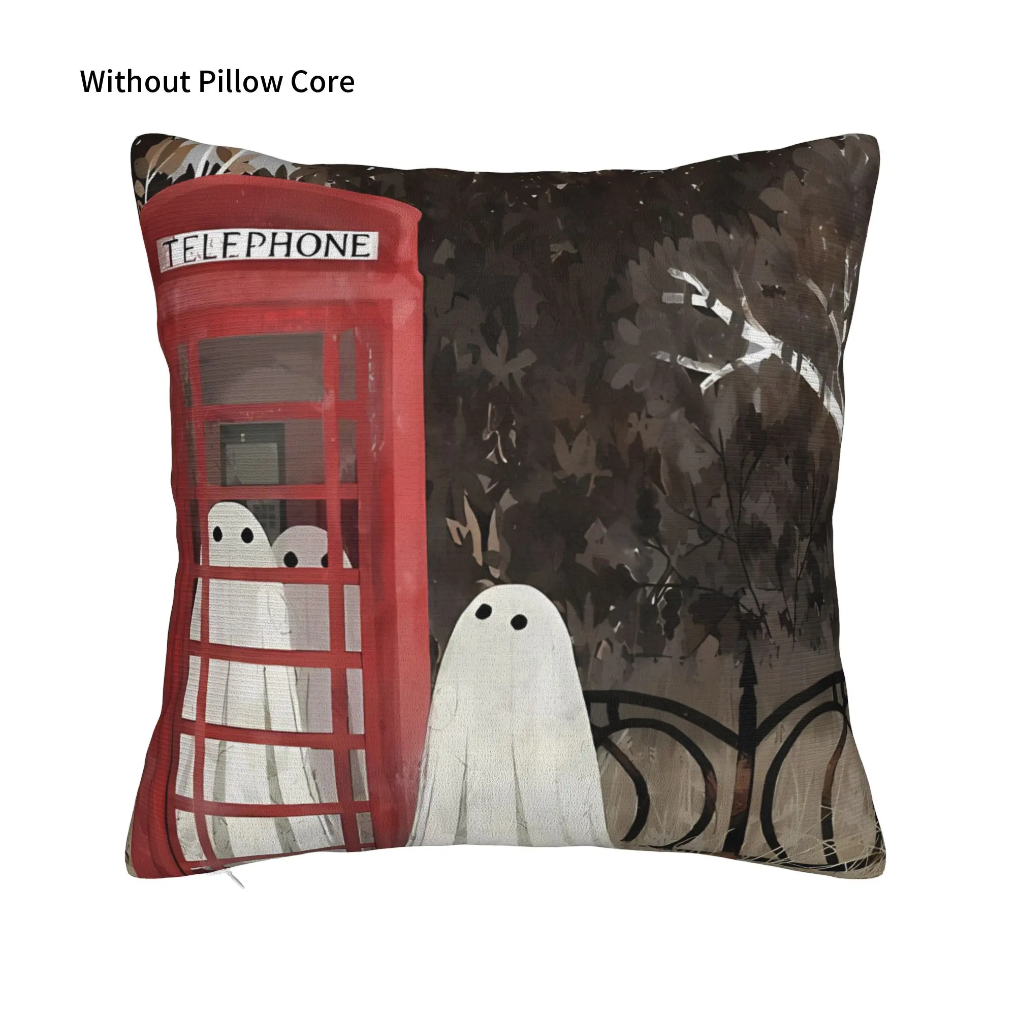 There Are G Ghosts In The  Box Again Winter Holiday Farmhouse Home Deco G-Ghost Pillow Cover Soft Durable