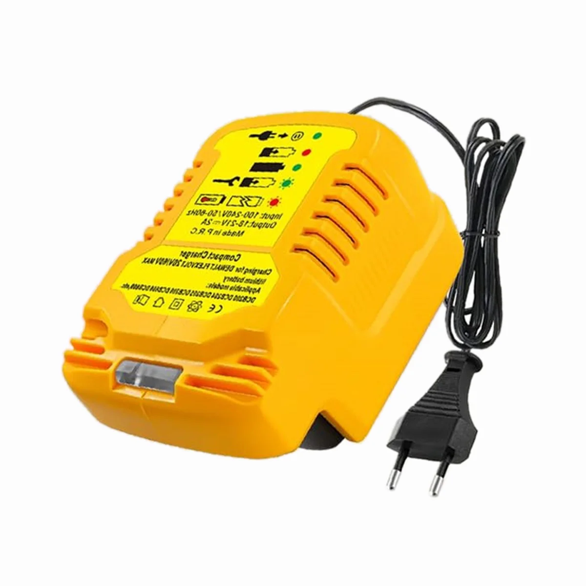 Mini Charger for Dewalt 20V Battery Charger, Replace for DCB112 for DeWalt 20V/60V MAX Lithium-Ion Batteries EU Plug