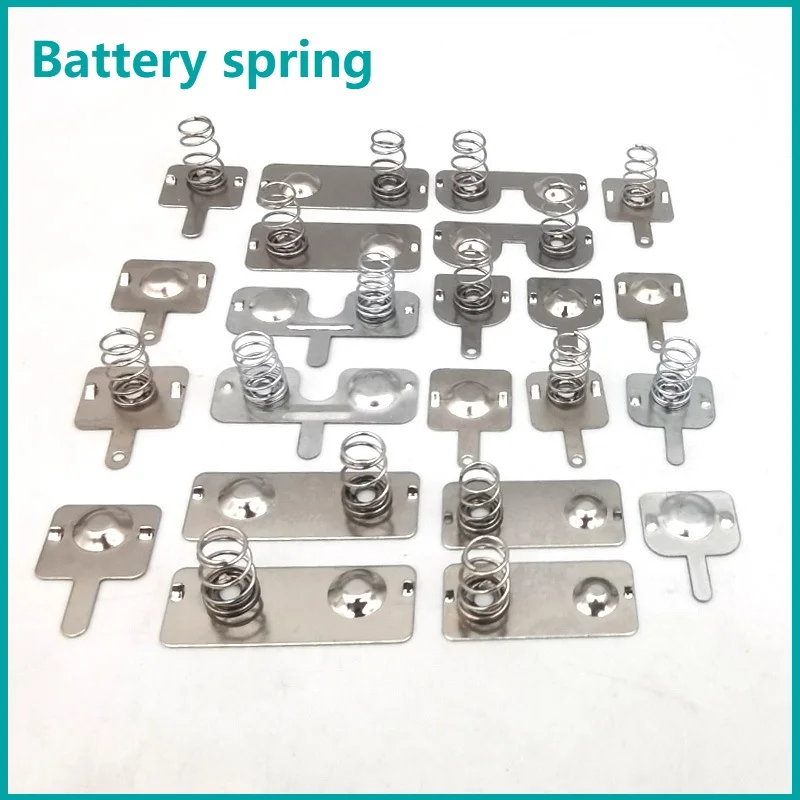 

Spring sheet AA Battery Spring,Contact sheet battery box positive and negative sheets, 0.3mm iron+nickel plating,20pcs.