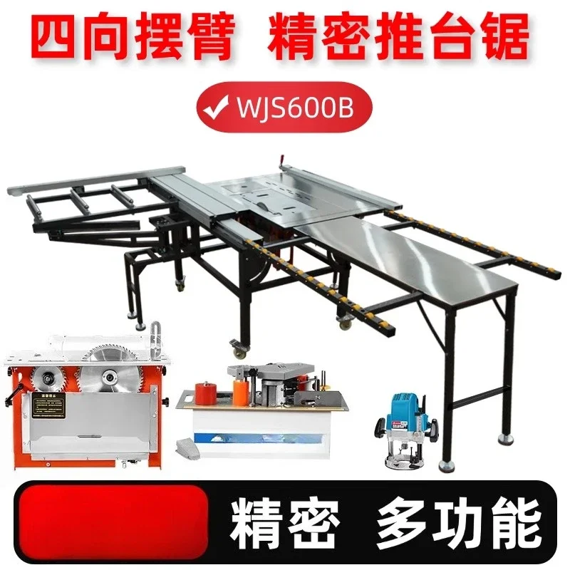 

Деревообрабатывающий толкающий стол, полка с коромыслою, многофункциональный рабочий стол, прецизионная пила, складной маленький пильный столик