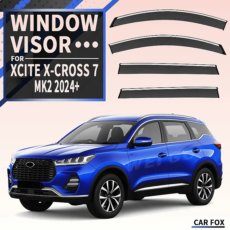 

For Xcite X-Cross 7/8 2024+ Car Window Visor Rain Sun Shade Side Windshield Awning Auto Accessories
