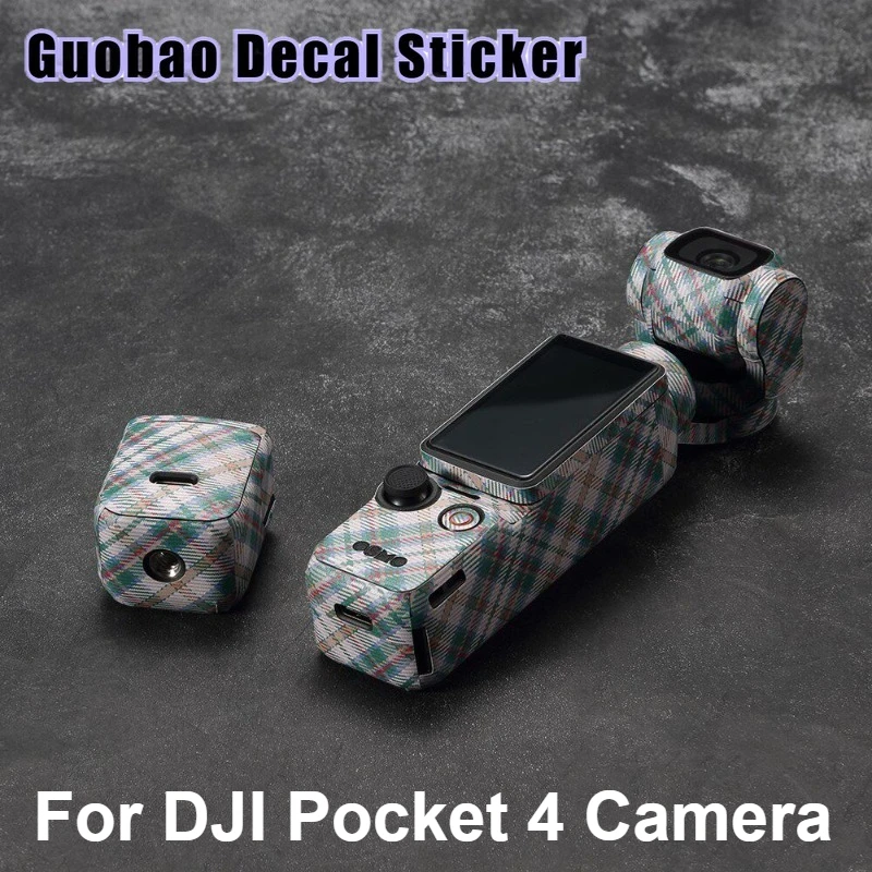 

For DJI Pocket 4 Camera Sticker Vinyl Wrap Film Osmo Pocket4 Camera Body Protective ﻿Anti-Scratch Decal Skin Protector Coat