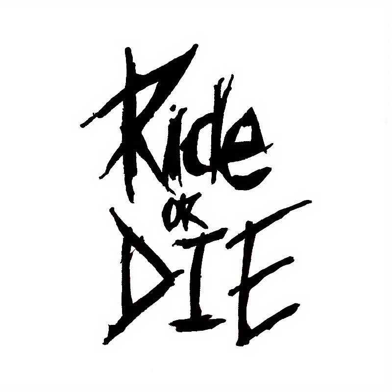 Car Stickers Ride Or Die Ride Or Die Reflective Stickers Car Motorcycle Mountain Bike Stickers image 2