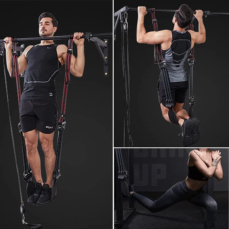 Heavy Duty Pull Up Assistance Bands Pullup Assist Bands with Feet Knee Support for Gym Chin-up Workout Body Stretching Training