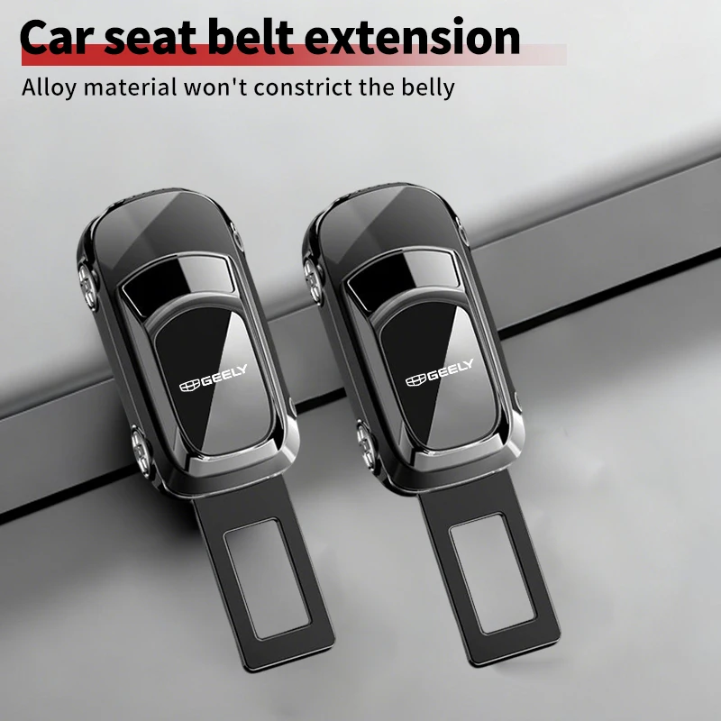 Car Seat Belt Clip Extender Safety Seatbelt Lock Buckle Plug For Geely Emgrand X7 EC7 EX5 Coolray Monjaro 2024 2025 Starship 7