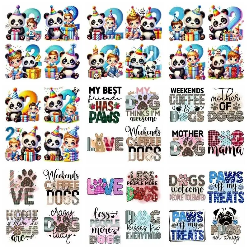 14CM English Alphabet Iron Transfer Sticker Diy A-Level Washable Heat Press Printed  Accessories children Clothing Patch