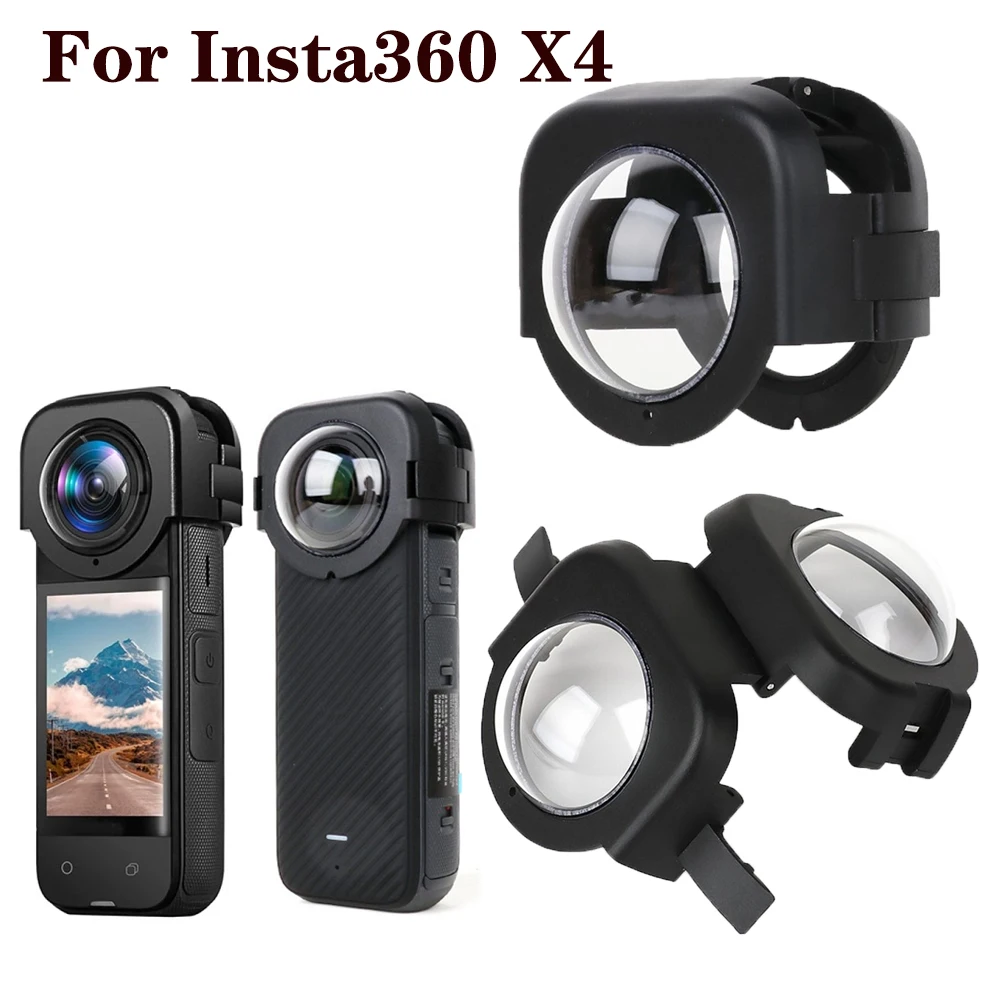 For Insta360 X4 Lens Cover Protective Cap Action Camera Lens Guard Protector for Insta360 X4 Snap-on Protective Lens Accessories