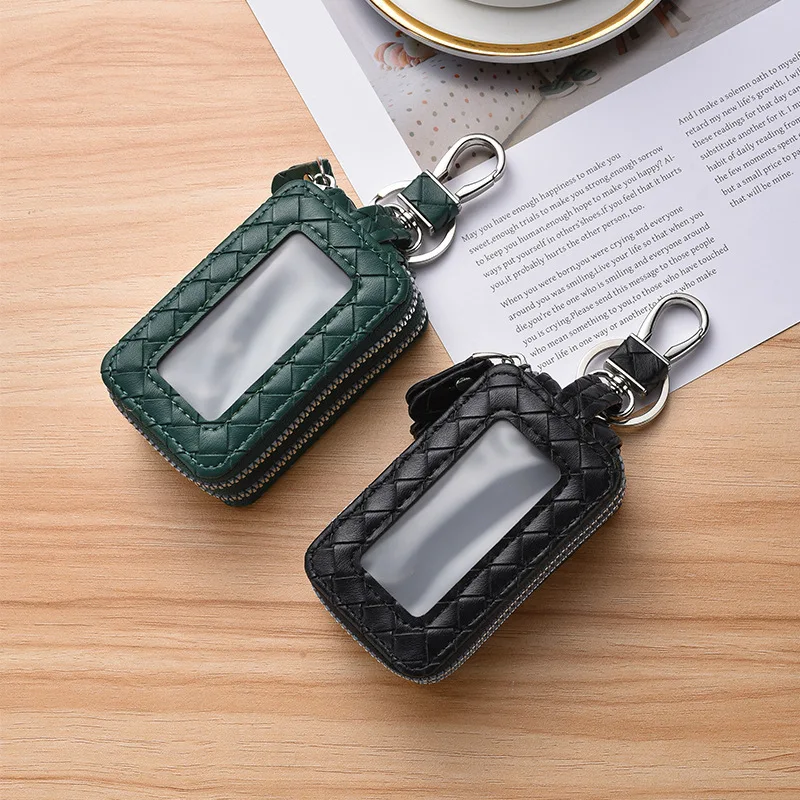 

New Key Bag Double Zipper Anti-theft Remote Key Case Multi-functional Home Waist Hanging Key Bag Keys Pouch Storage Bag