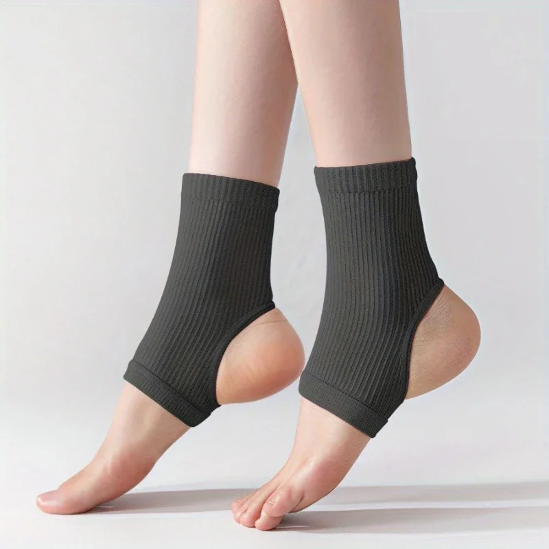 1Pair Compression Ankle Socks Breathable Moisture Wicking Knitted Ankle Support for Yoga Unisex