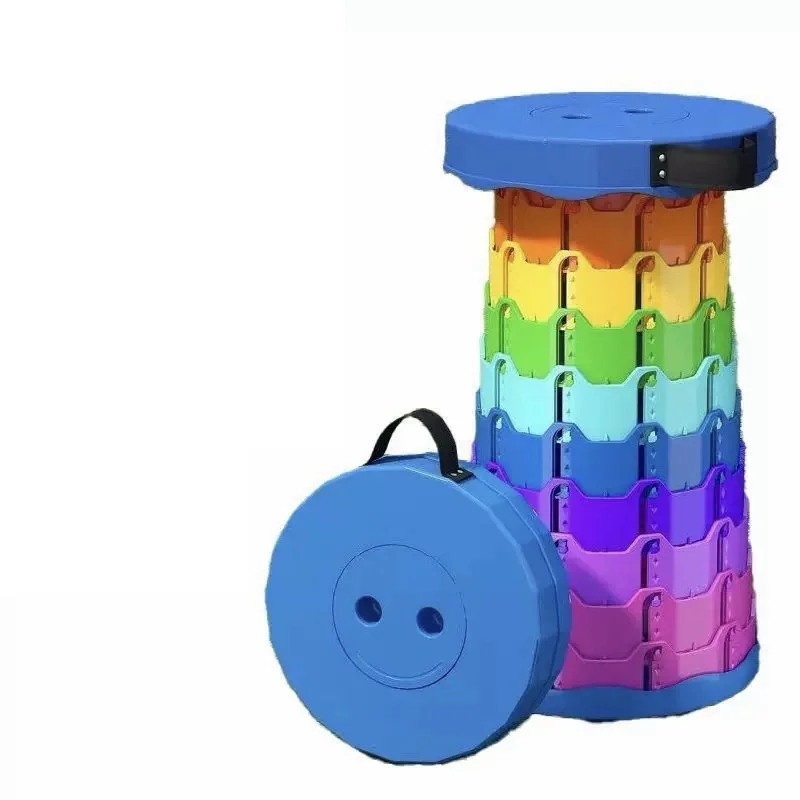 Upgraded Portable Foldable Folding Stool Retractable Folding Camping Stool Suitable For Adults Outdoor Fishing Gardening