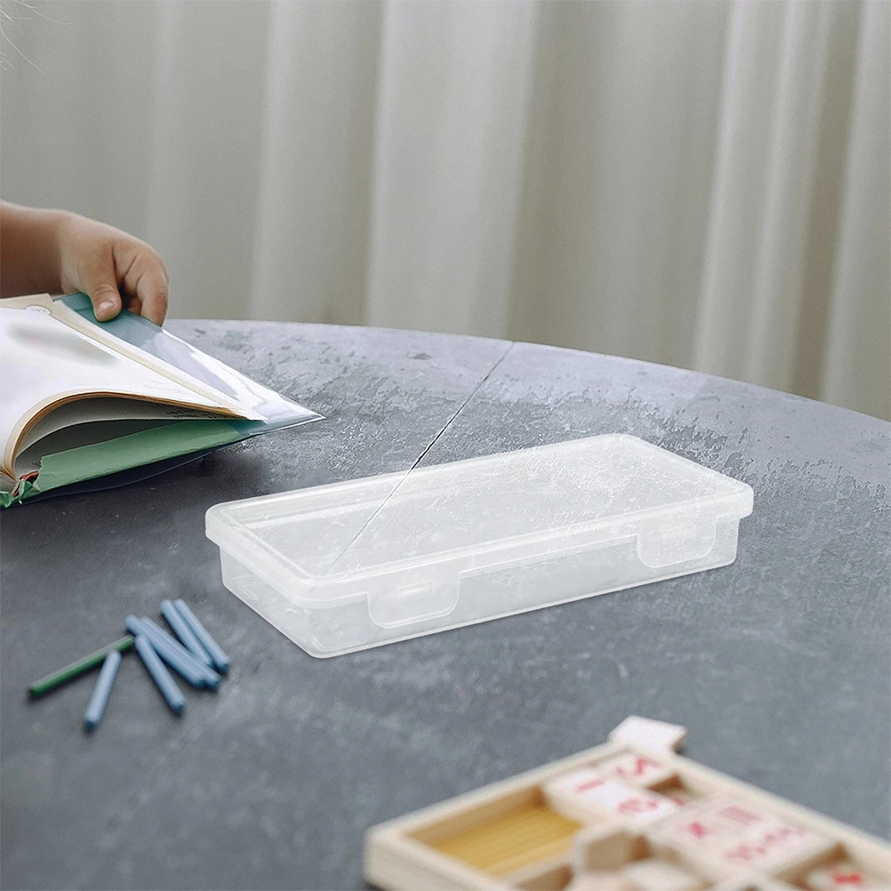 

Paintbrush Storage Box Pencils Cases Plastic Boxes Convenient Painting Container Stationery Organizer Pens School