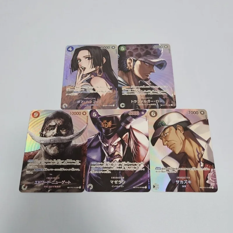 One Piece Comic Characters Luffy Empress Shanks Nami Zoro Opcg DIY Flash Pattern Collection Card Hobby Collection Card Gift Toy