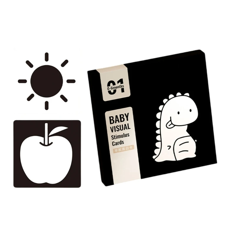 W89C Baby Flash Cards High Contrast Bab