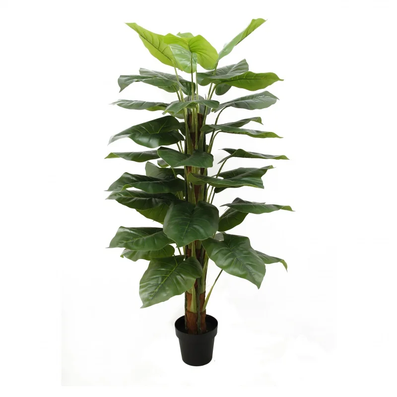 

Custom. Artificial Plants Customized 150CM 36Leaves Wild Taro Tree Natural-design Decor Outdoor Indoor